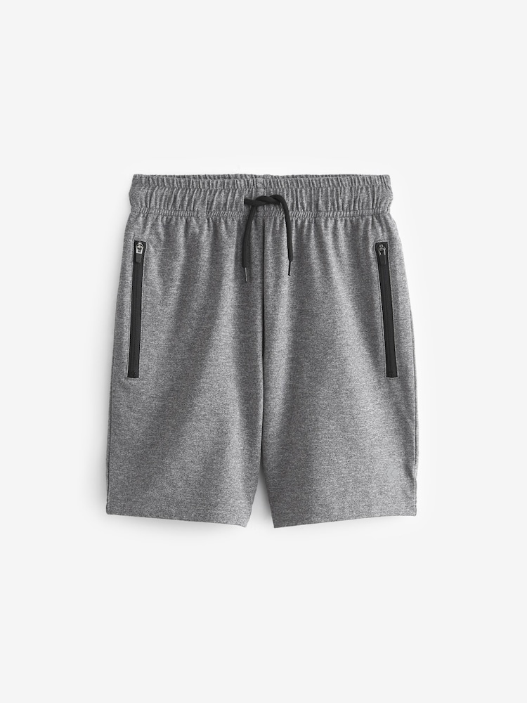 Grey/Black 2 Pack Sports Shorts (6-17yrs) - Image 2 of 5
