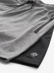 Grey/Black 2 Pack Sports Shorts (6-17yrs) - Image 5 of 5