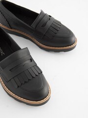 Schwarz - Quastenslipper für die Schule - Bild 7 von 10