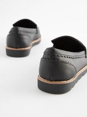 Schwarz - Quastenslipper für die Schule - Bild 8 von 10