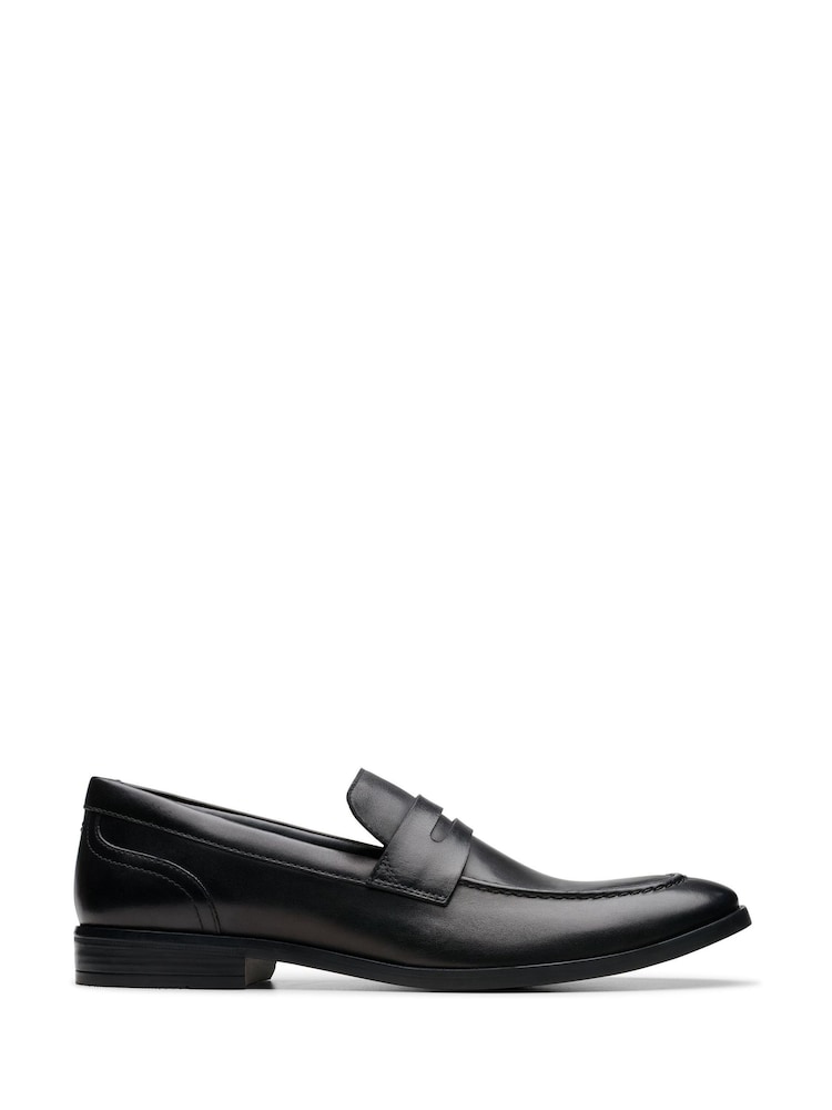 črna - Usnjeni mokasini Clarks Brandon Step - Slika 1 iz 7