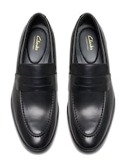 črna - Usnjeni mokasini Clarks Brandon Step - Slika 5 iz 7