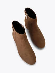Carvela Brown Wide Fit Gaia Suede Ankle Wide Fit Boots - Image 2 of 4