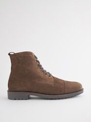 Tan Brown Toe Cap Boots - Image 2 of 7