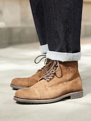 Tan Brown Toe Cap Boots - Image 7 of 7