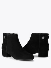 Carvela Black Wide Fit Gaia Suede Ankle Wide Fit Boots - Image 2 of 4