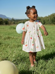 Strawberry Print Relaxed 100% Cotton Dress (3mths-8yrs) - Image 1 of 6