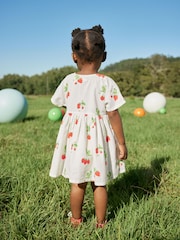 Strawberry Print Relaxed 100% Cotton Dress (3mths-8yrs) - Image 3 of 6