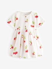 Strawberry Print Relaxed 100% Cotton Dress (3mths-8yrs) - Image 4 of 6