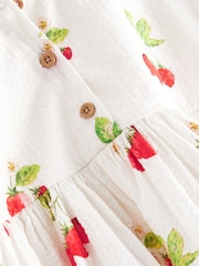 Strawberry Print Relaxed 100% Cotton Dress (3mths-8yrs) - Image 6 of 6