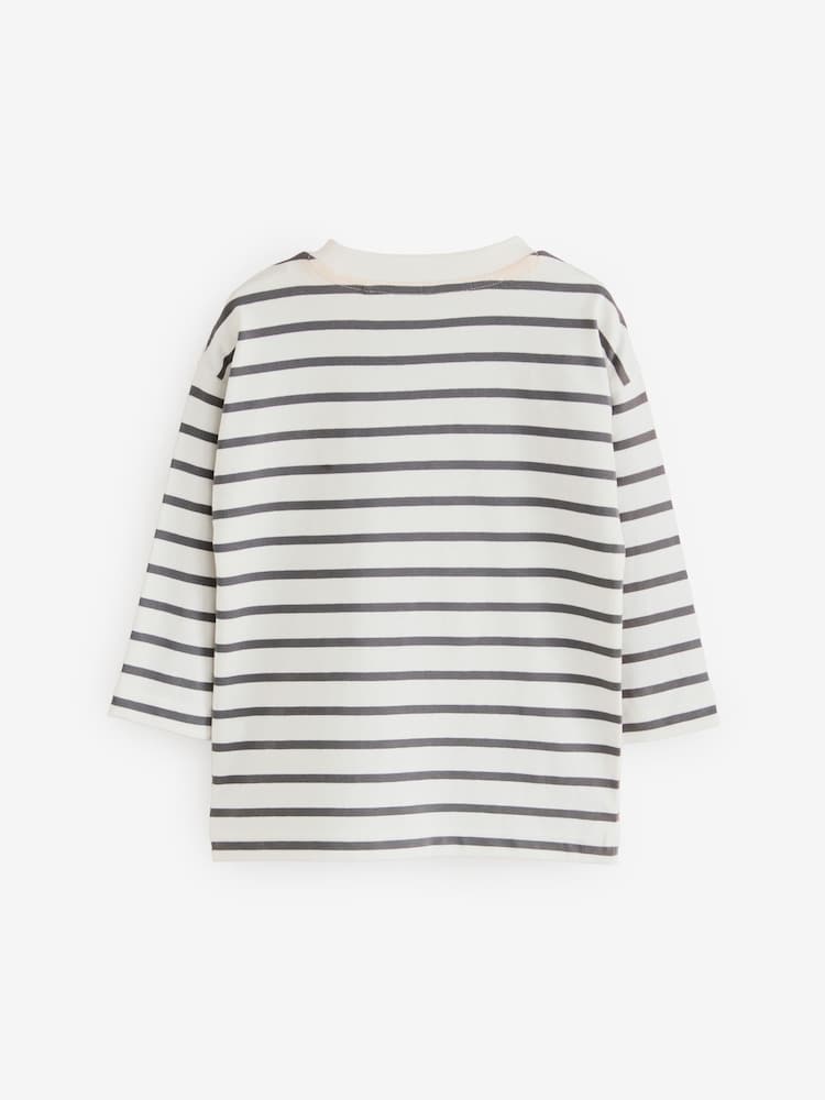 White Paddington Bear Long Sleeve Striped T-Shirt (3mths-8yrs) - Image 2 of 4