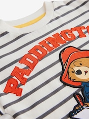 White Paddington Bear Long Sleeve Striped T-Shirt (3mths-8yrs) - Image 3 of 4