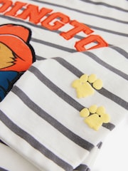 White Paddington Bear Long Sleeve Striped T-Shirt (3mths-8yrs) - Image 4 of 4