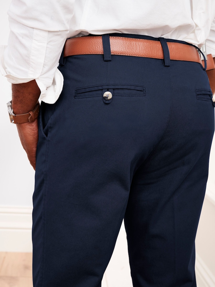 Cotton Traders Blue Pleat Front Ultimate Chino Trousers 35" - Image 3 of 3 Cotton Traders Blue Pleat Front Ultimate Chino Trousers 35" - Image 3 of 3