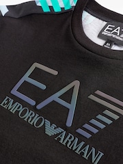 Emporio Armani EA7 Boys Geometric Graphic T-Shirt - Image 3 of 3