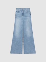 Reiss Light Blue Ameria Palazzo Jeans - Image 2 of 5