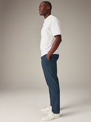 Blue/Light Stone Slim Stretch Chino Trousers 2 Pack - Image 8 of 14