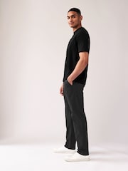 Black/Grey/Stone Straight Fit Stretch Chinos Trousers 3 Pack - Image 3 of 12