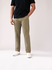 Black/Grey/Stone Straight Fit Stretch Chinos Trousers 3 Pack - Image 5 of 12