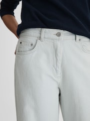 Reiss Light Blue Maize Flared Side Seam Jeans - Image 3 of 5