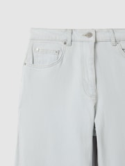 Reiss Light Blue Maize Flared Side Seam Jeans - Image 5 of 5