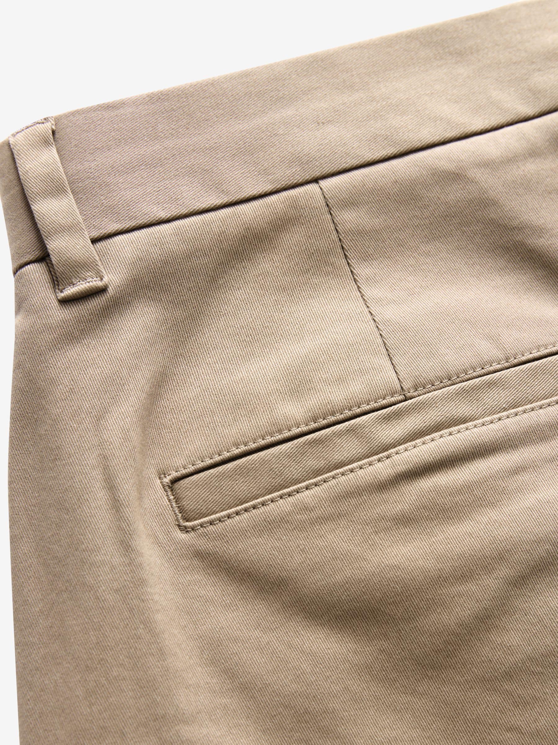 Buy Navy Blue/Stone Slim Fit Stretch Chino Trousers 2 Pack