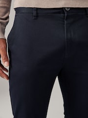 Navy Blue/Stone Slim Fit Stretch Chino Trousers 2 Pack - Image 6 of 14