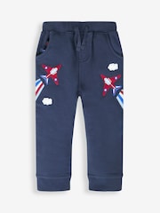 JoJo Maman Bébé Navy Blue Red Arrows Red Arrows Appliqué With Pet In Pocket Joggers - Image 1 of 4