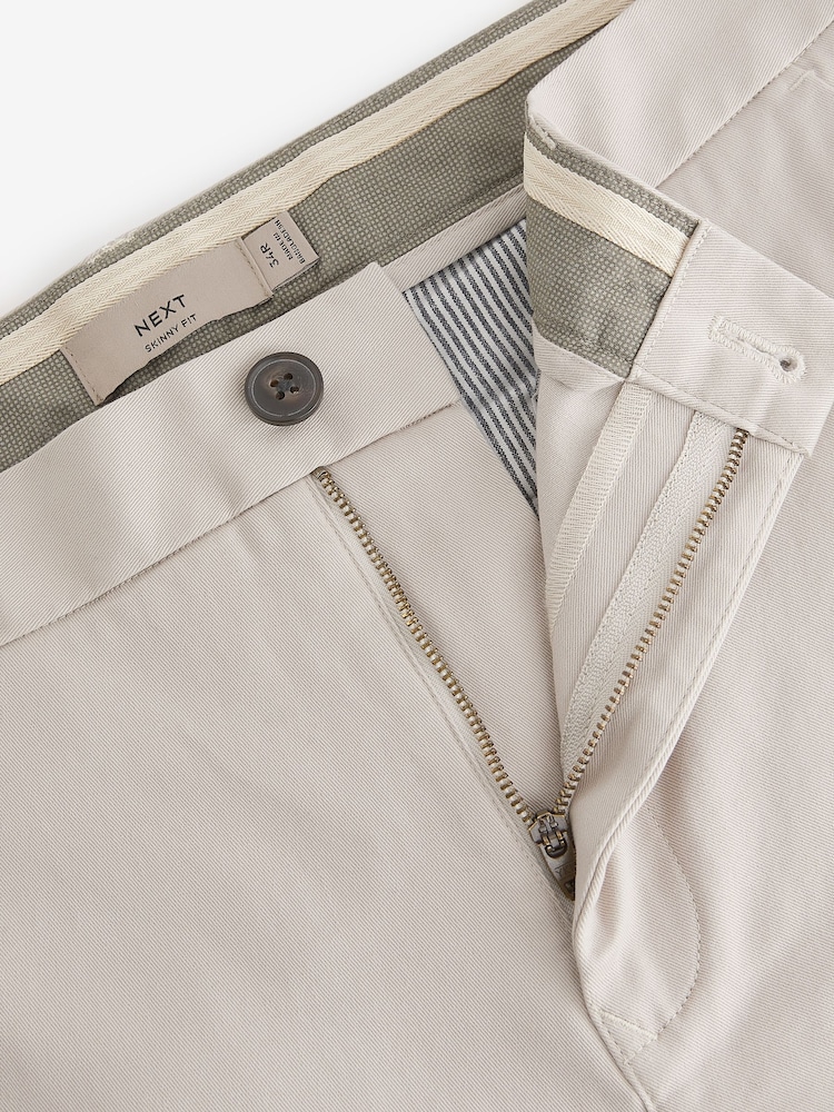 Blue/Stone Light Skinny Stretch Chino Trousers 2 Pack - Image 11 of 14