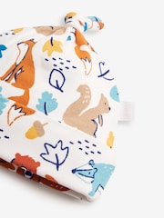 JoJo Maman Bébé Woodland Print Cotton Baby Hat - Image 2 of 2