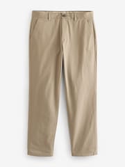 Navy Blue/Stone Straight Fit Stretch Chino Trousers 2 Pack - Image 10 of 13