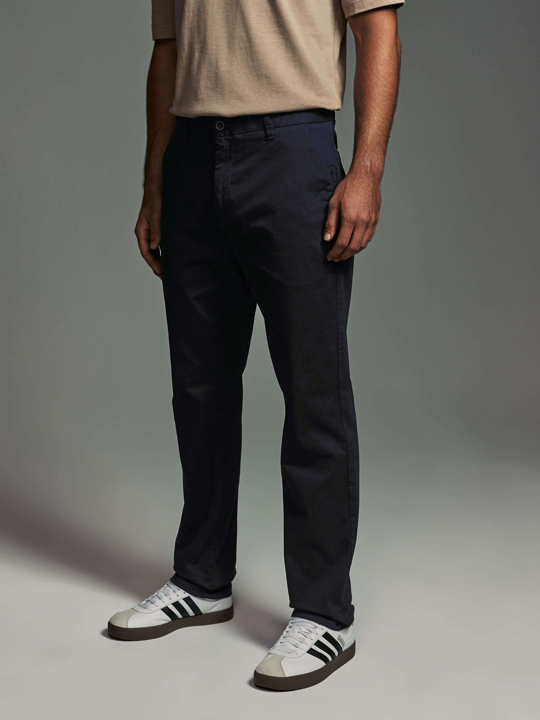 Buy Black Slim Fit Stretch Chino Trousers 2 Pack from the