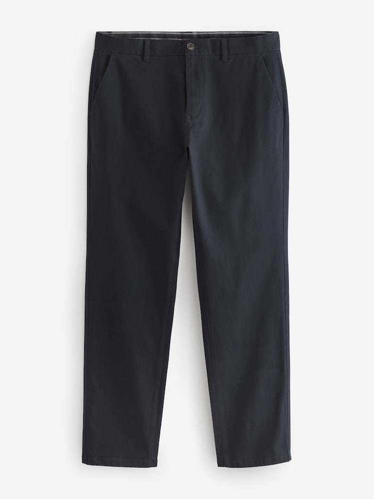 Navy Blue/Stone Straight Fit Stretch Chino Trousers 2 Pack - Image 9 of 13