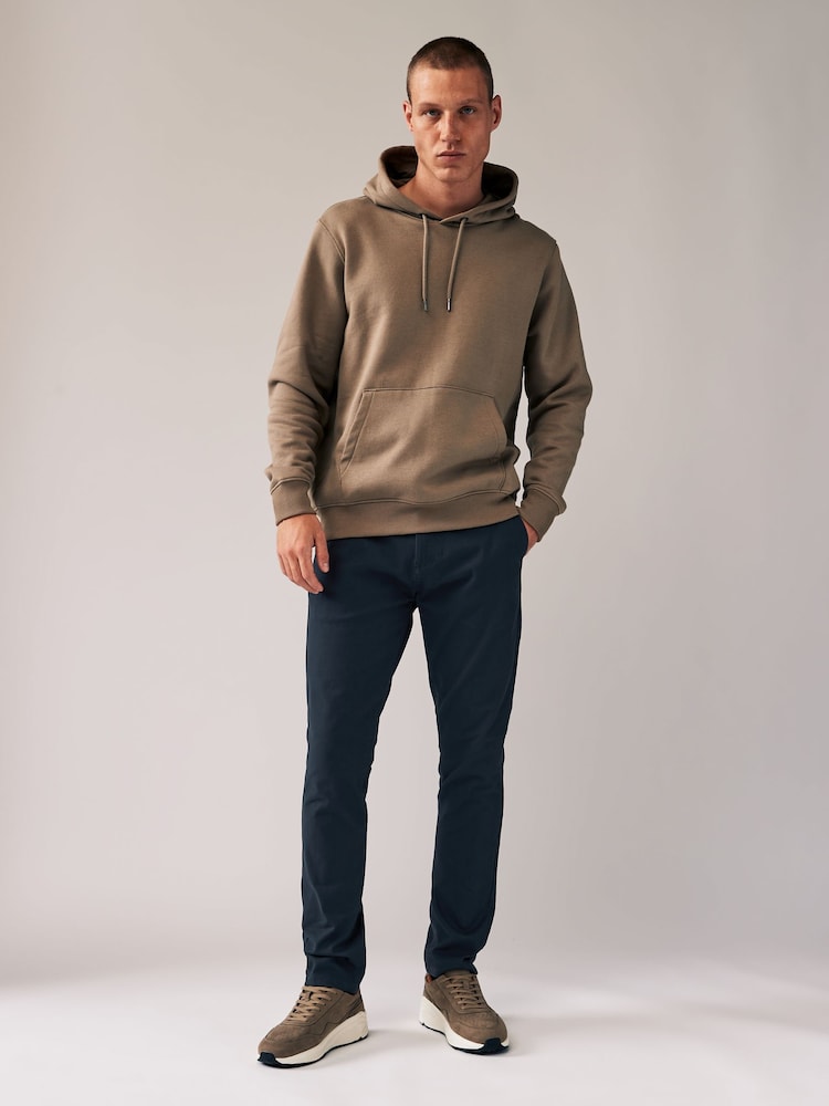 Navy Blue/Grey Charcoal Skinny Stretch Chino Trousers 2 Pack - Image 2 of 11