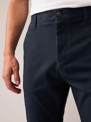 Navy Blue/Grey Charcoal Skinny Stretch Chino Trousers 2 Pack - Image 6 of 11