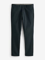 Navy Blue/Grey Charcoal Skinny Stretch Chino Trousers 2 Pack - Image 7 of 11
