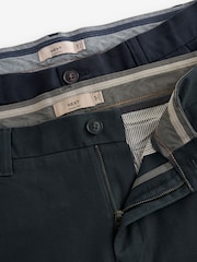 Navy Blue/Grey Charcoal Skinny Stretch Chino Trousers 2 Pack - Image 9 of 11