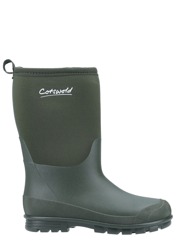 Cotswold Green Hilly Neoprene Waterproof Wellington Boots - Image 2 of 4