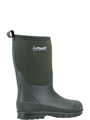 Cotswold Green Hilly Neoprene Waterproof Wellington Boots - Image 3 of 4