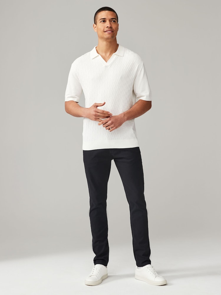 Black/Grey Dark Skinny Stretch Chino Trousers 2 Pack - Image 2 of 11