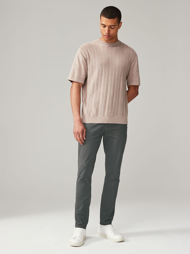 Noir/Gris foncé - Lot de 2 pantalons chino skinny stretch - Image 3 of 11