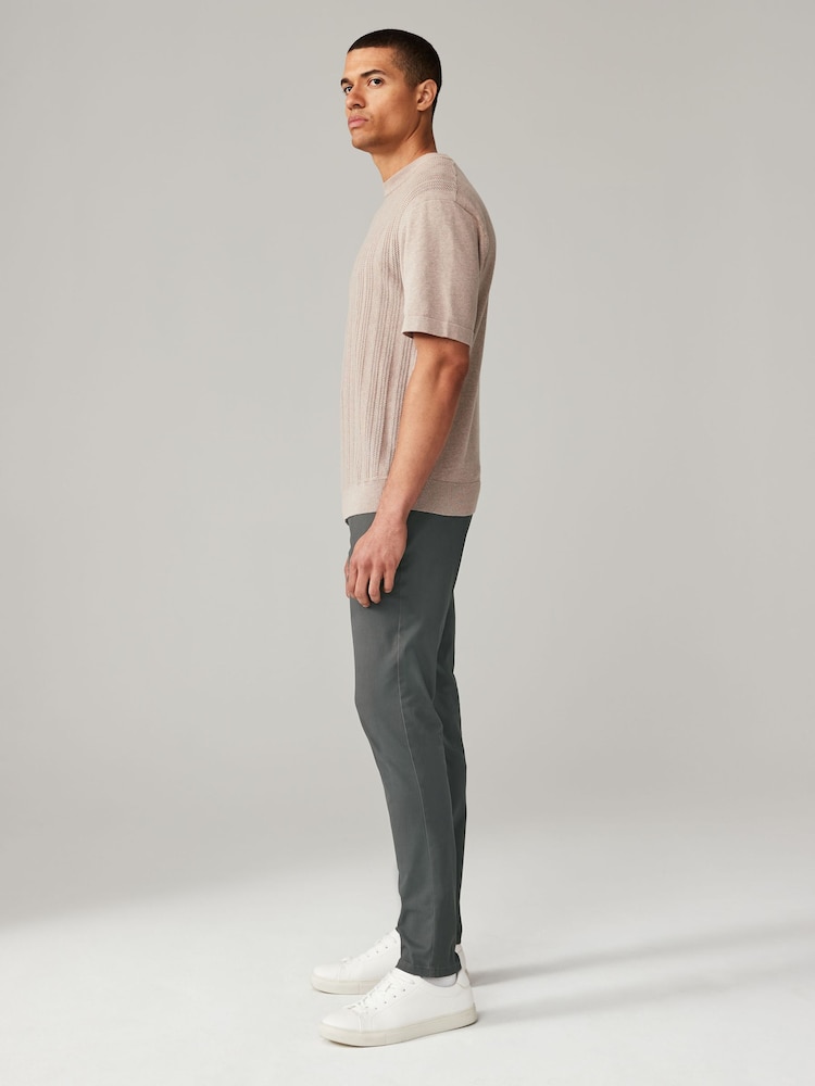 Noir/Gris foncé - Lot de 2 pantalons chino skinny stretch - Image 4 of 11