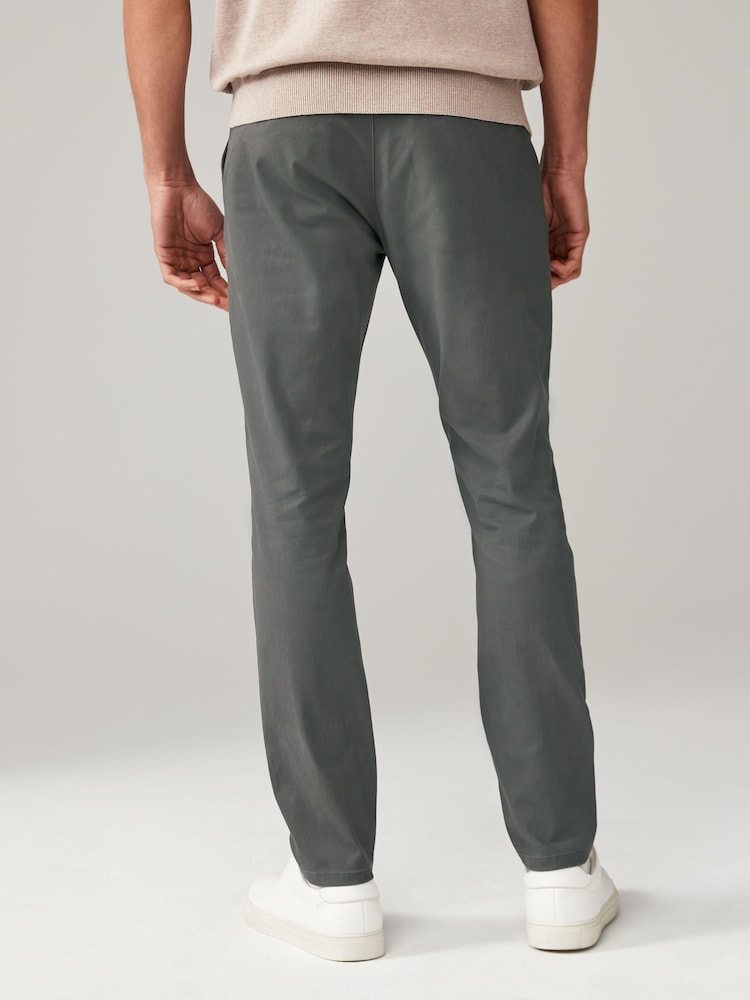 Noir/Gris foncé - Lot de 2 pantalons chino skinny stretch - Image 5 of 11