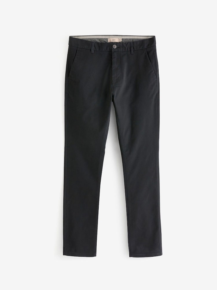 Noir/Gris foncé - Lot de 2 pantalons chino skinny stretch - Image 7 of 11