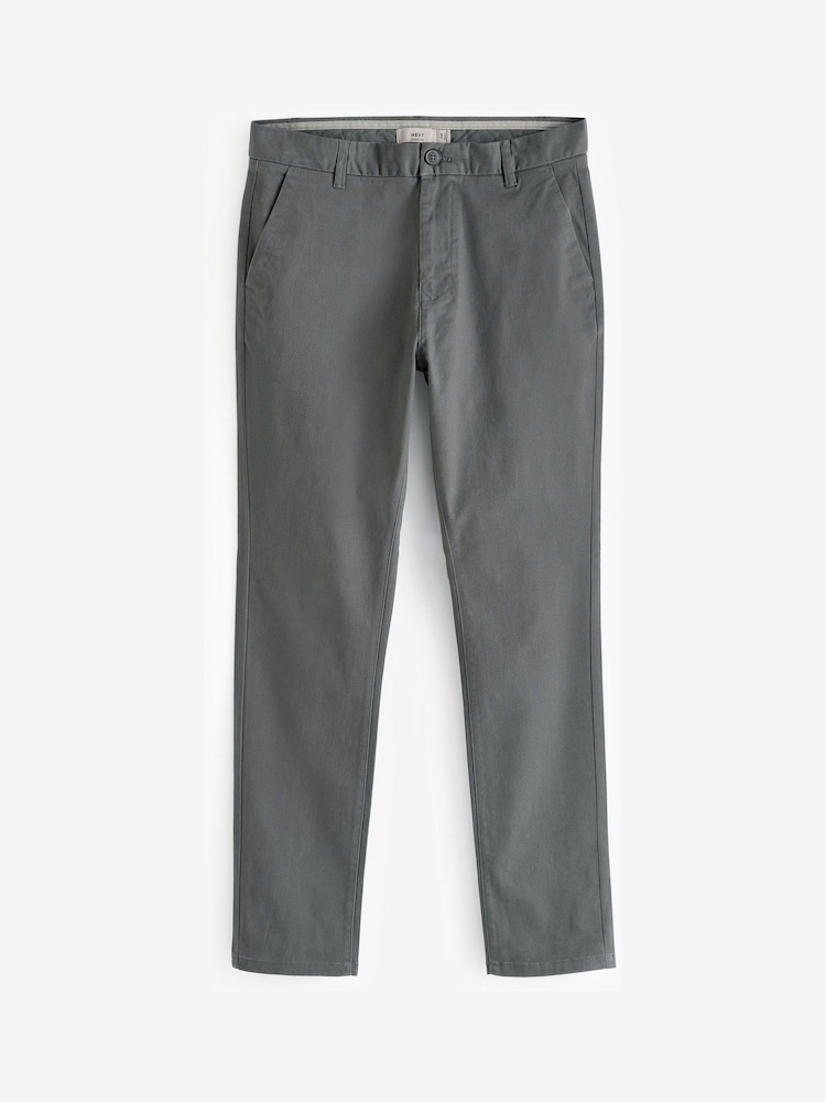 Noir/Gris foncé - Lot de 2 pantalons chino skinny stretch - Image 8 of 11