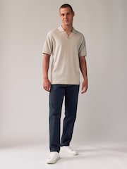 Navy Blue Straight Fit Stretch Chino Trousers 2 Pack - Image 4 of 10