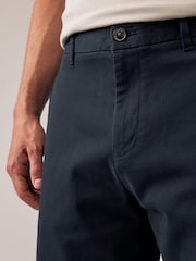 Navy Blue Straight Fit Stretch Chino Trousers 2 Pack - Image 6 of 10