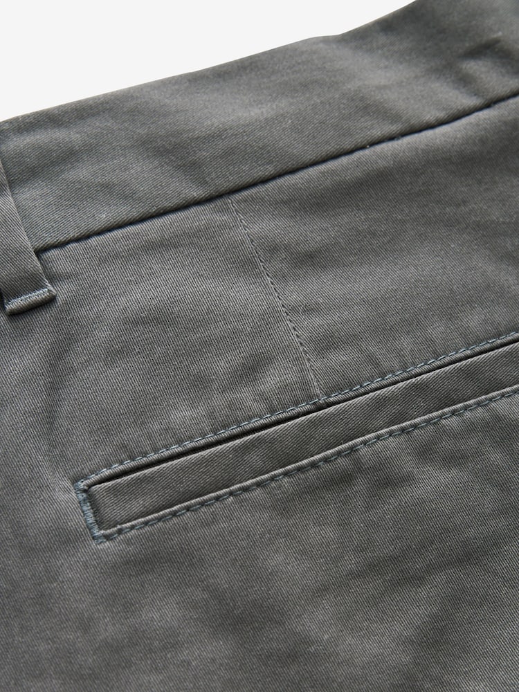 Blue,Grey,Navy Straight Fit Stretch Chinos Trousers 3 Pack - Image 3 of 11