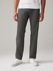 Blue,Grey,Navy Straight Fit Stretch Chinos Trousers 3 Pack - Image 7 of 11