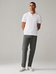 Blue,Grey,Navy Straight Fit Stretch Chinos Trousers 3 Pack - Image 9 of 11